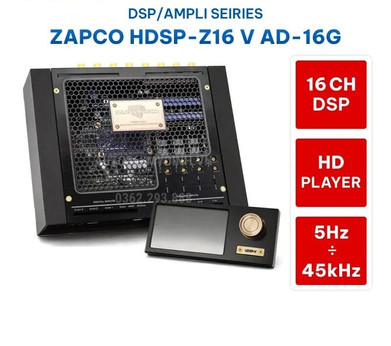 Ampli ZAPCO HDSP-Z16 V AD-16G DSP 16 kênh
