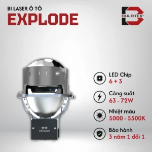 ĐÈN BI LASER Ô TÔ EXPLODE BULBTEK